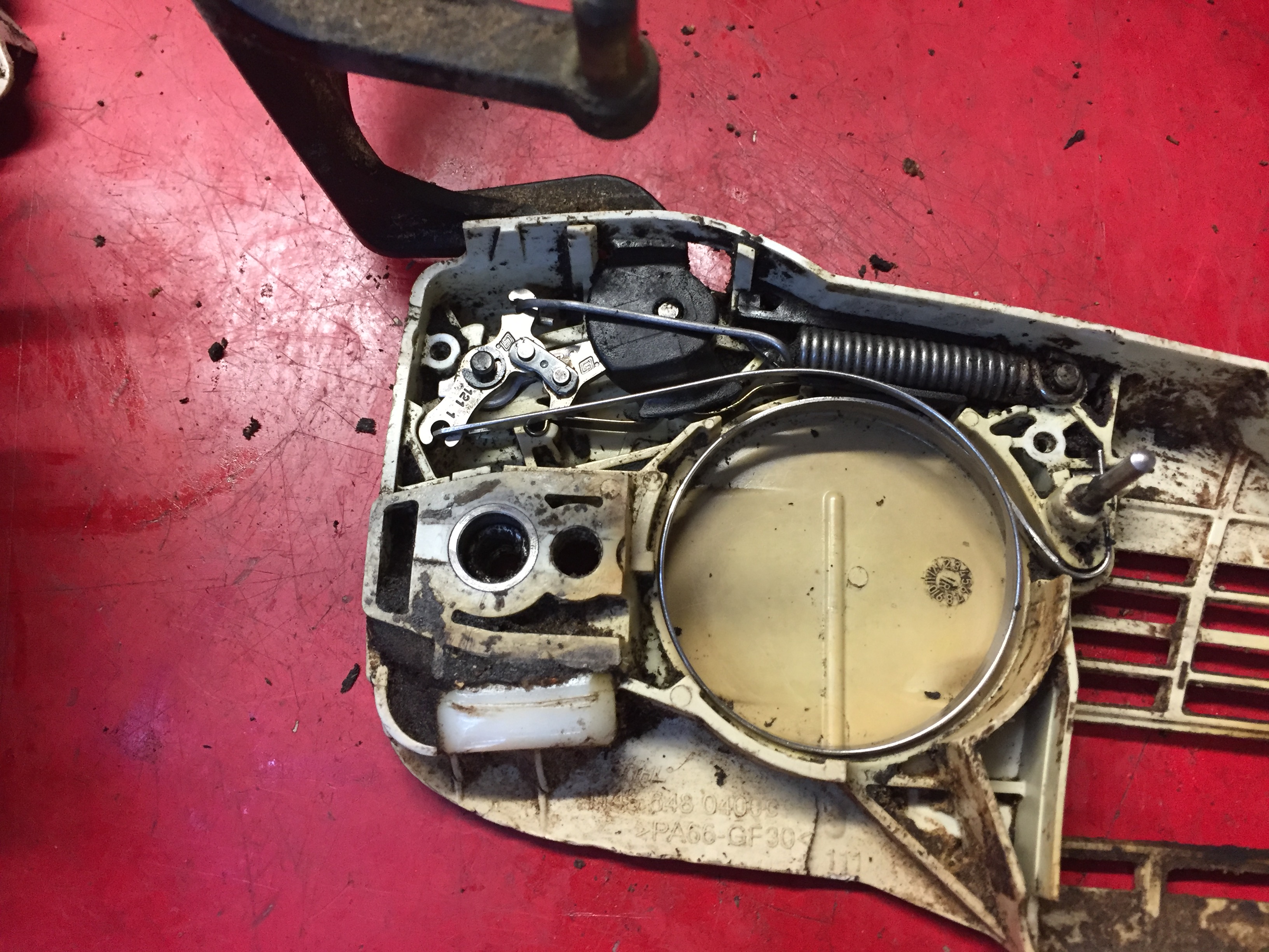 Repairing Stihl MS201TC Chain Brake Scott Fraser Training